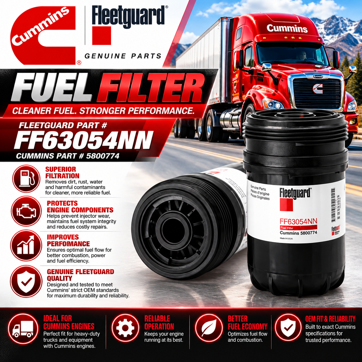 Fuel Filter- FF63054NN