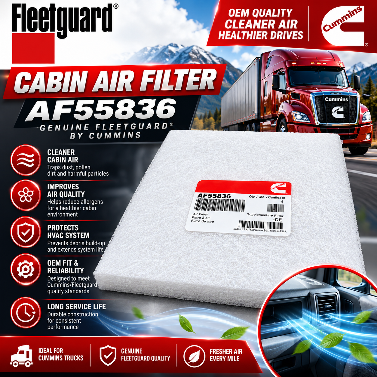 Cabin Filter- AF55836