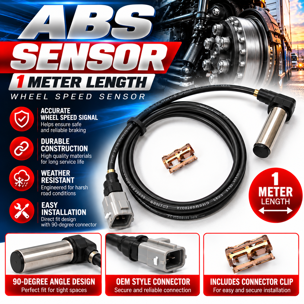 ABS Sensor- 441 032 8090