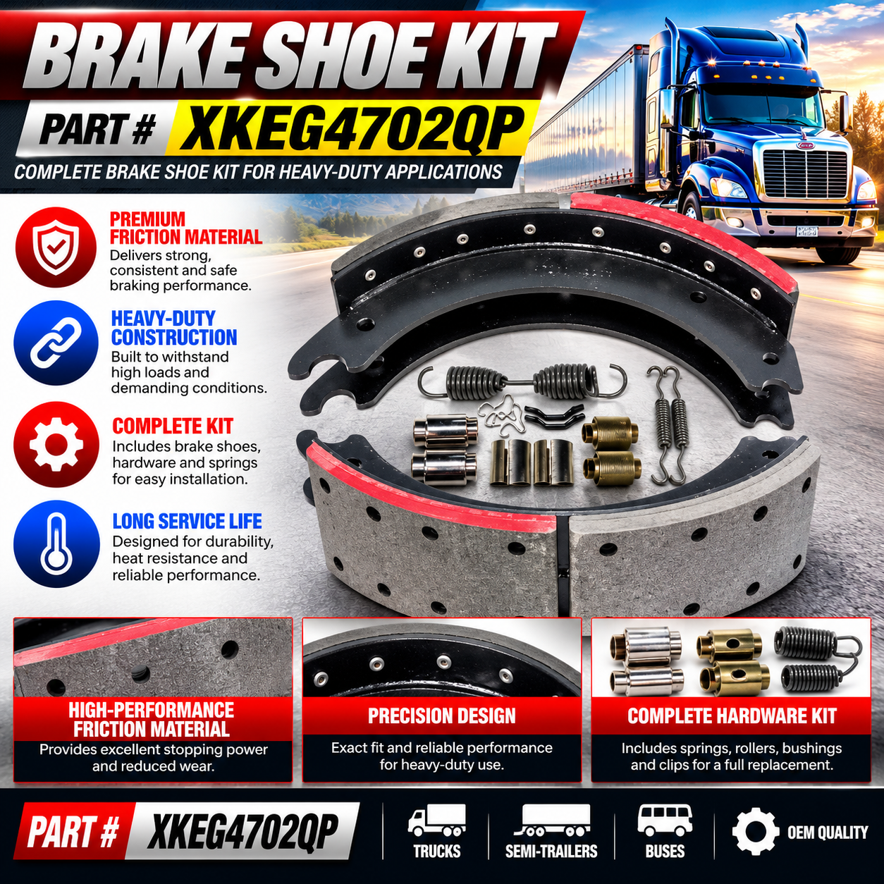Brake Shoes- 4702