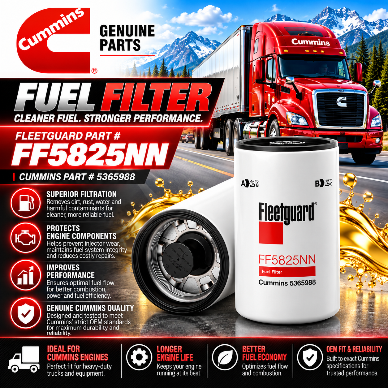 Fuel Filter- FF5825NN