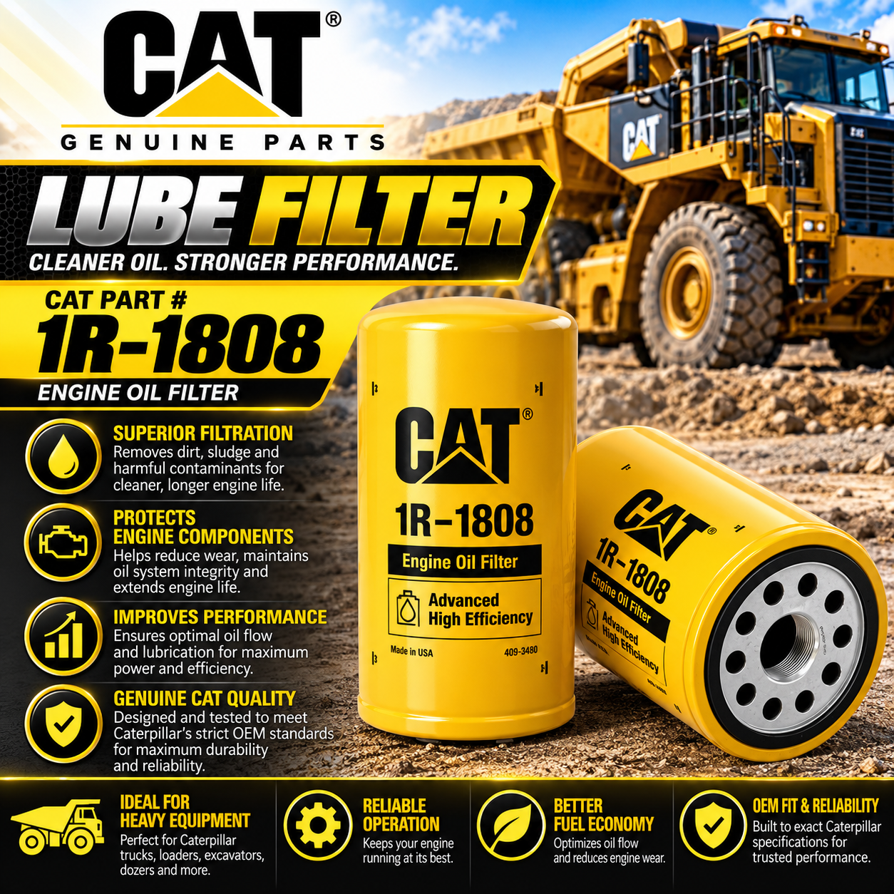 Lube Filter- 1R 1808