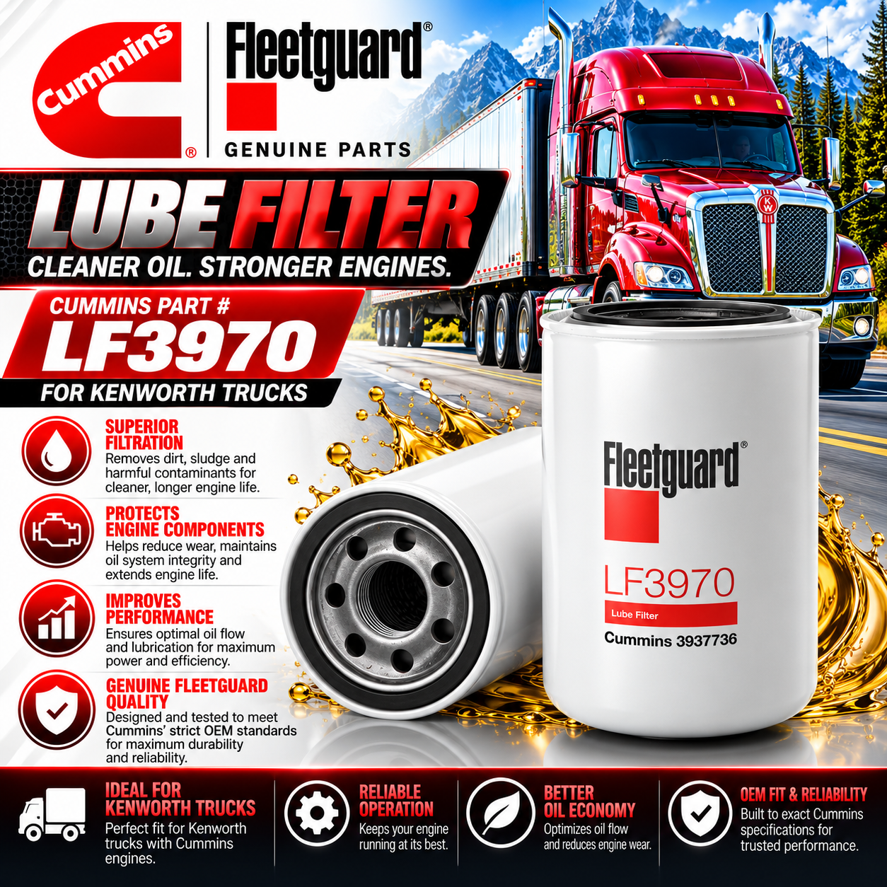 Lube Filter- LF3970