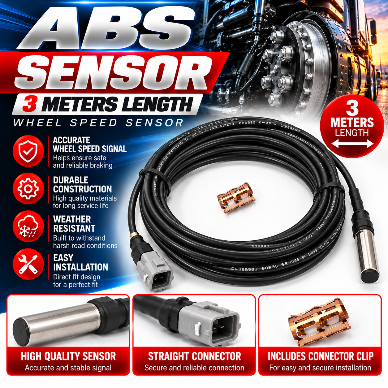 ABS Sensor- 441 032 900 0