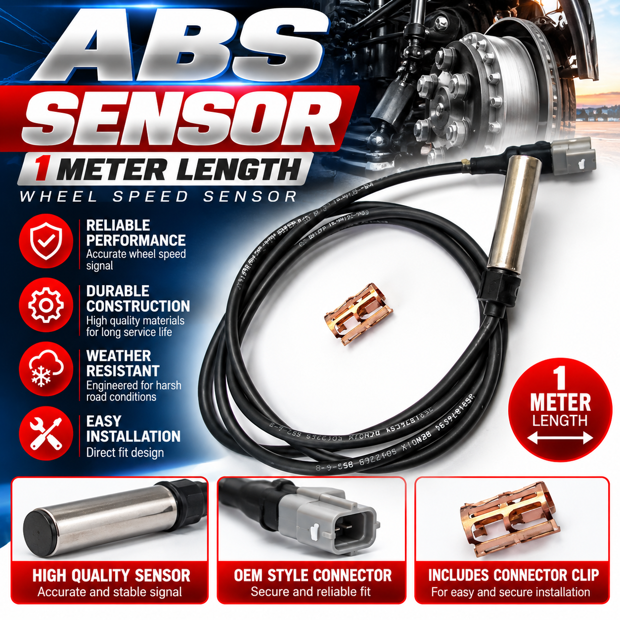 ABS Sensor- 441 032 809 0