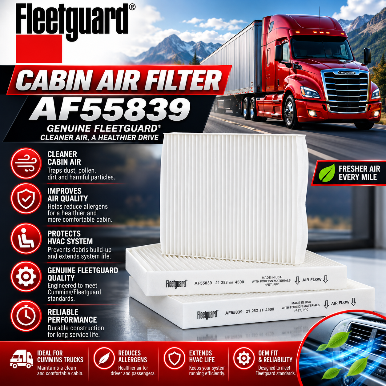 Cabin Filter- AF55839