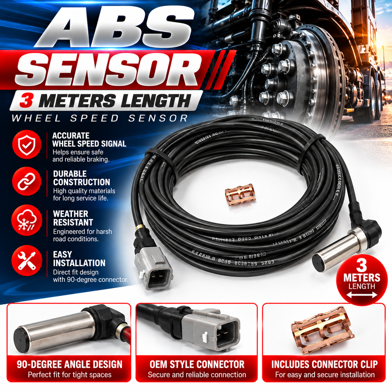 ABS Sensor- 441 032 814 0