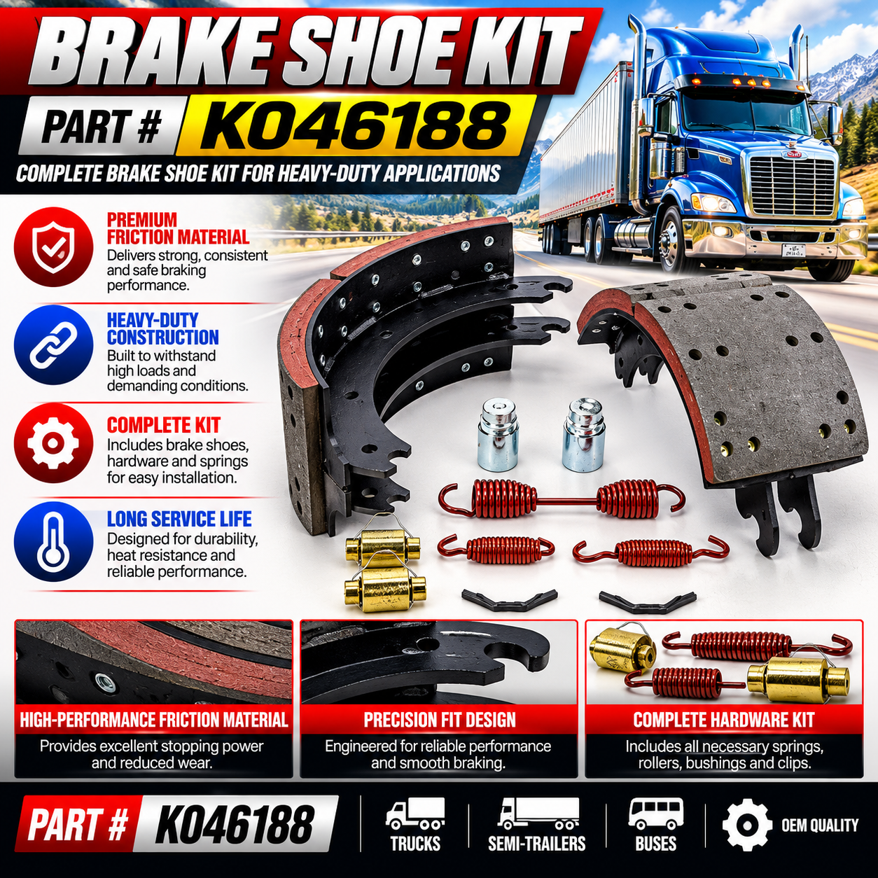Brake Shoes- 4719