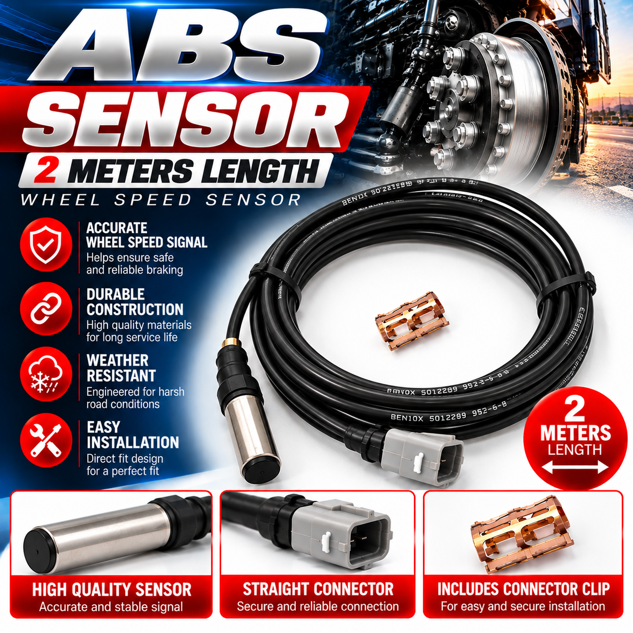 ABS Sensor- 441 032 900 0