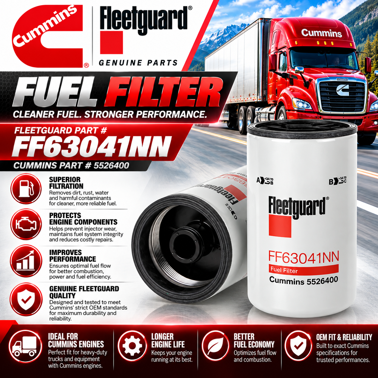 Fuel Filter- FF63041NN