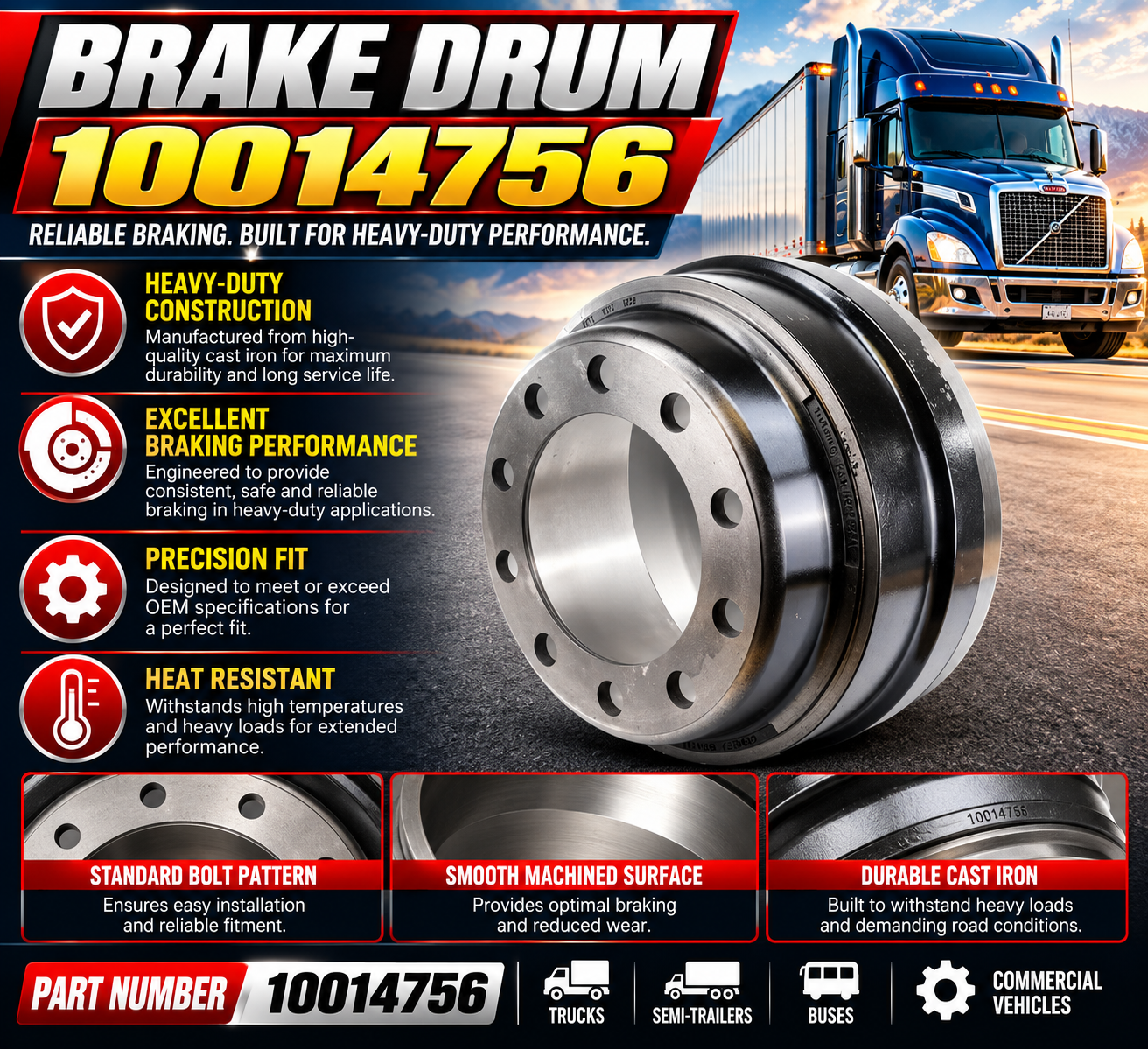 Brake Drum- 10014756