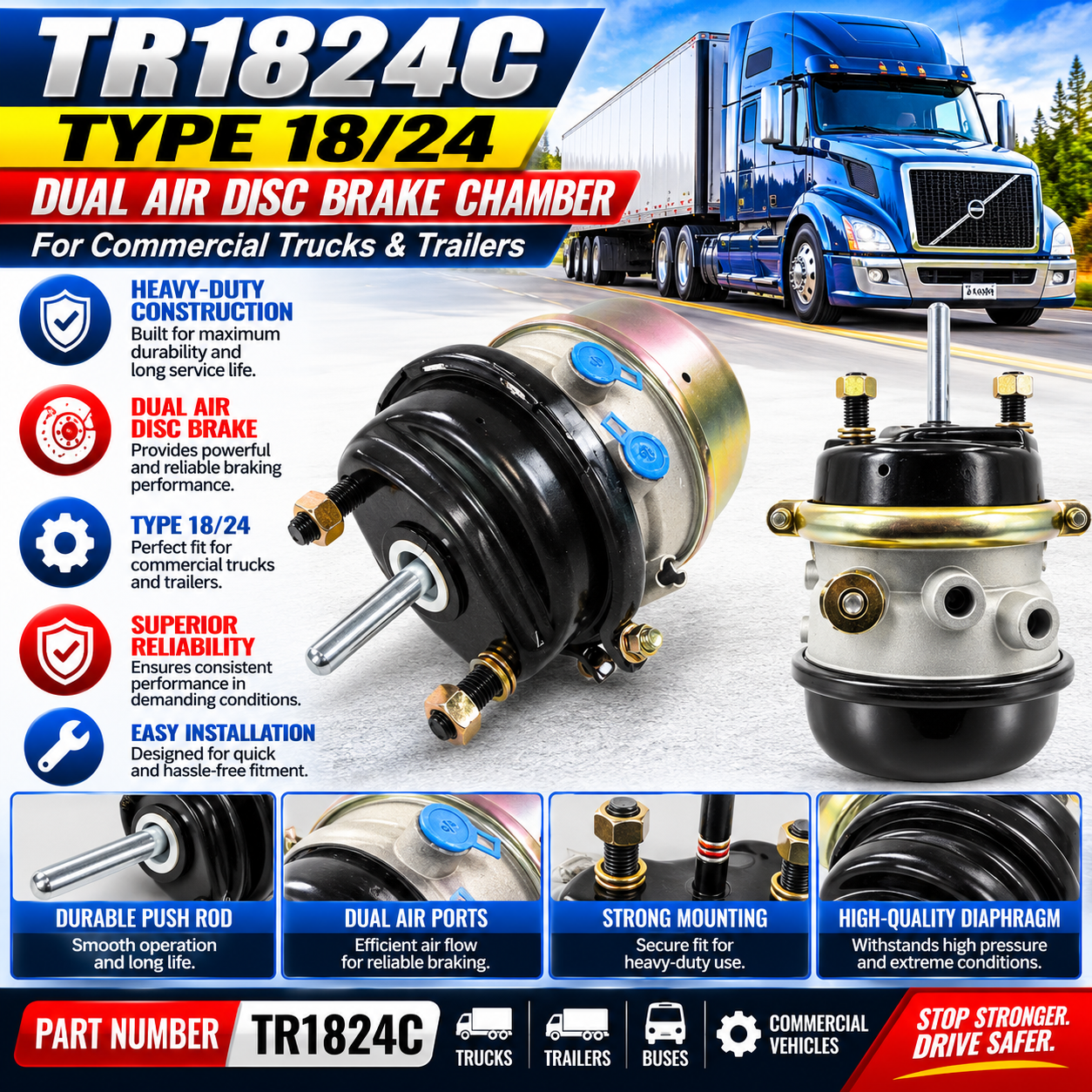 Brake Chamber- T1824C